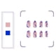 thumbnail image 4 of Uñas postizas, 24 unidades de uñas postizas, parches para decoración de uñas, productos de uñas para vestir, uñas postizas removibles tipo ataúd., 4 of 9