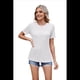 thumbnail image 1 of Blusa Informal Holgada de Corta con Cuello Redondo Plisado para Mujer, Color , Talla XL, 1 of 6