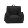 Big Joe Dorm Bean Bag Chair with Drink Holder and Pocket, Sapphire