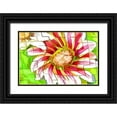 thumbnail image 1 of Murdock, Ramona 32x23 Black Ornate Wood Framed with Double Matting Museum Art Print Titled - Floral Twist II, 1 of 4