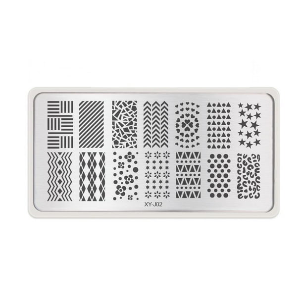 Soidarity Gran oferta, 16 estilos, decoraciones para uñas DIY, plantillas para uñas, plantillas de sellos para arte de uñas, placas para Arte de uñas 2
