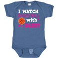 thumbnail image 3 of Inktastic I Watch Basketball with Daddy Boys or Girls Baby Bodysuit, 3 of 5