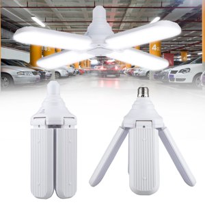 45W LED Garage Lights 3 LED Heads Foldable Trilright Garage Ceiling Lighting 3200LM 6500K White LED Shop Light Deformable LED Garage Ceiling Lighting Bulbs Workshop Light for Workbench