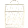 thumbnail image 1 of Cesta organizadora con estante de metal, contenedor de almacenamiento, soporte de exhibición, color dorado, 1 of 8