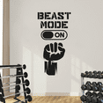 thumbnail image 3 of Beast Mode On - Workout Motivation Quote Home Gym Wall Decor Fitness Inspiration Vinyl Wall Art Sticker Decal Home Gym Workout Area Exercise Wall Décoration Design Wall Décor Decal Size (30x22 inch), 3 of 3
