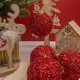 thumbnail image 5 of Hot6sl Ofertas Del Día Bola de Cinta Roja Navideña para Decoración de Árbol de Navidad, Bola de Espuma con Lentejuelas Colgantes, 8 Cm/6 Piezas, Bola de Decoración Navideña, 5 of 7