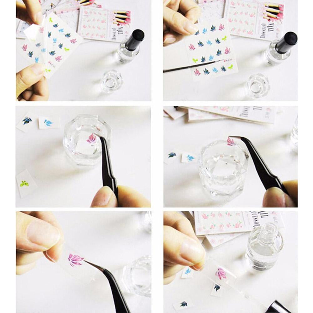 Hot nail sticker Watermark nail applique Artificial flower nail applique decoration Manicure Manicure sticker V0W4