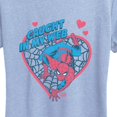 thumbnail image 2 of Spider-Man - Caught in My Web Heart Short Sleeve Graphic T-Shirt, 2 of 4
