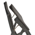 thumbnail image 5 of Constance Outdoor Folding Acacia Wood Barstools (Set of 2), Dark Gray and Brown, 5 of 14