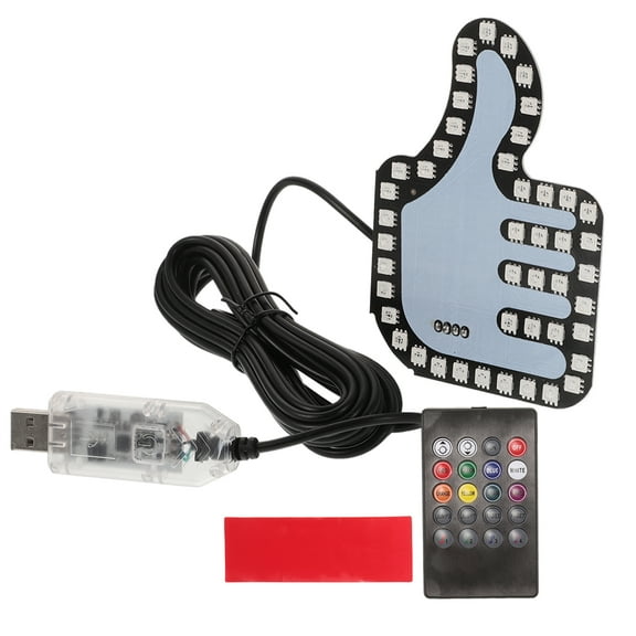 GOOHOCHY Interactive Sign Car Finger Light Black 1Pcs
