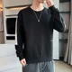 thumbnail image 3 of Sudadera para hombre, sin capucha, ropa masculina, top estampado azul, jersey con letras, moda Harajuku, nueva, sudadera de una pieza, algodón, tallas S, 3 of 5