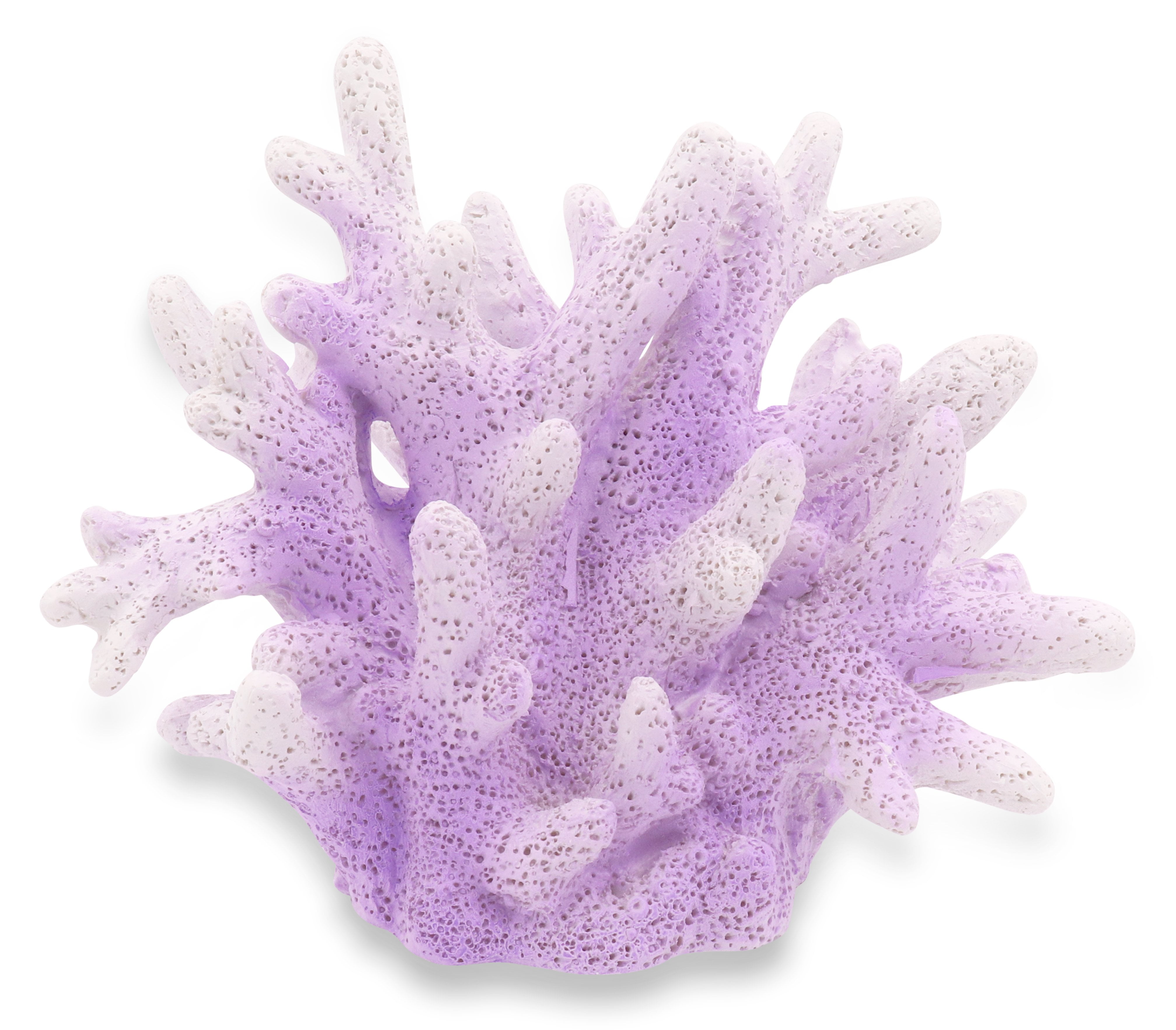 Lilac Purple Coral Marine Aquarium Ornament Fish Tank Safe Polyresin Design 