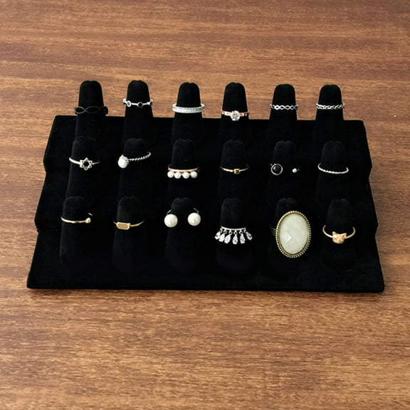 WHAMVOX  Jewelry Organizer Ring Display Stand Holder Presentation