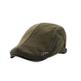 thumbnail image 2 of DOPI Stylish Hats Mens Knit Flat Cap Padded Warm Beret Caps Casual Outdoor Visor Forward Hat, 2 of 3