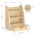 thumbnail image 2 of LIANTRAL Essential Oils Storage Rack, Wooden Nail Polish Display Holder Organizer - 45 Slots for 10/15/20/30 ml Bottles, Natural Wood Color, 2 of 7