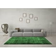 thumbnail image 3 of Ahgly Company Indoor Square Abstract Emerald Green Contemporary Area Rugs, 5' Square, 3 of 4