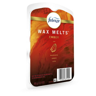 Febreze Wax Melts, Wax Melt Warmer Cubes, Wax Warmer Cubes, Pack of 6, 3  Ocean Scent and 3 Ember Scent, 6 Wax Melt Cubes per Pack, Air Freshener