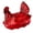 Red, variant on Glass Candys Jar Hen on Nest Candy Dish,Candy Cookie Jars Biscuits Storage Container Decorative Snacks Bowl