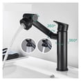 thumbnail image 2 of 1080 Degree Basin Faucet Kitchen Sink Faucet Bathroom Faucet Mixer Aerator 2 In 1 Black Tap Heated Faucet Mixer Tapware Used In Kitchen Sink Faucets ,Water Saving, 2 of 7