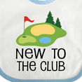 thumbnail image 4 of Inktastic Baby Golfing New to the Club Boys or Girls Baby Bib, 4 of 4