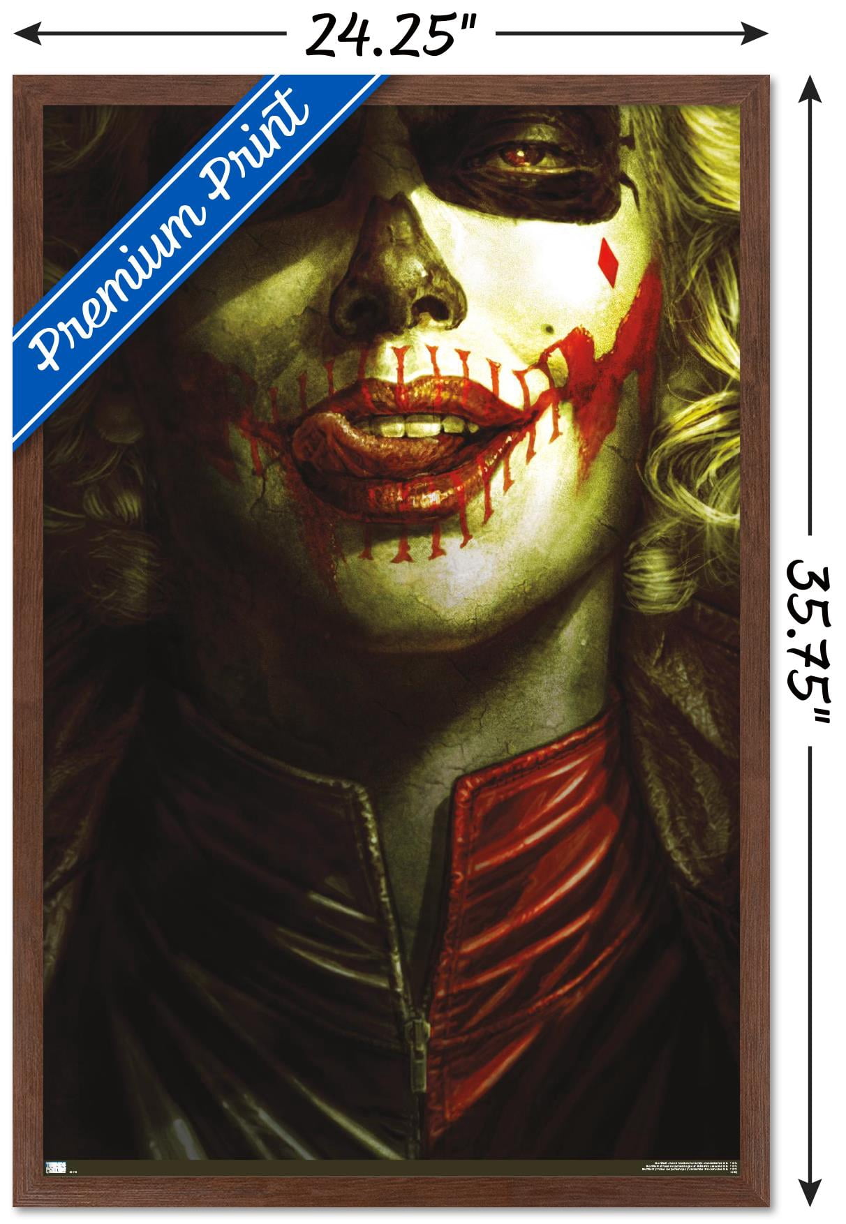 DC Comics - Harley Quinn - Batman: Damned Wall Poster, 22.375" x 34" Framed