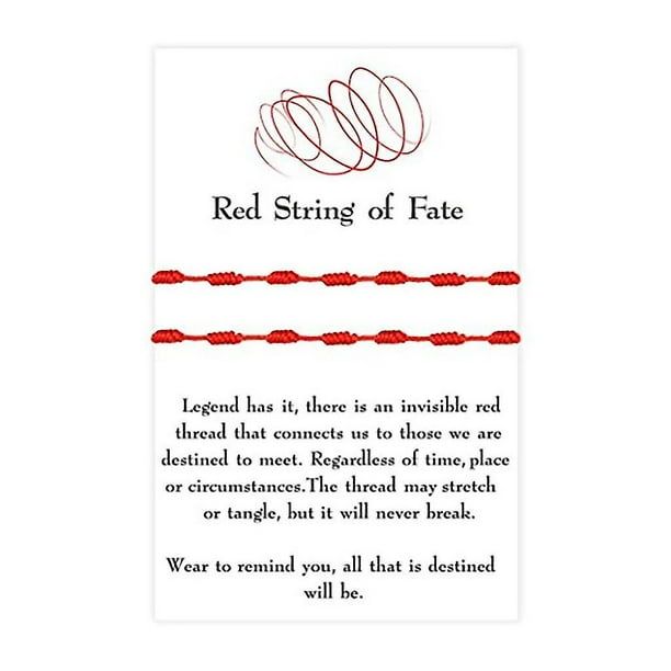 2x/set Kabbalah Bracelet Lucky 7 Knots Red String Braided Bracelets For W/ For W