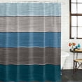 thumbnail image 3 of Shower Curtain Bathroom Set Retro Farm Blue Gray Wood Grain Waterproof Fabric Shower Curtains with Grommets&Hooks, Rustic Wooden Plank Privacy Bath Curtain for Bathtub 60x72in, 3 of 9