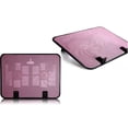 thumbnail image 2 of Sidaley Recién llegado, refrigerador para portátil de 14 pulgadas, 5v, ventilador doble, USB, almohadilla de refrigeración externa para Juegos de teclado y mouse para computadora rosa, 2 of 6