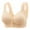 Beige, variant on Gyexs Front Closure Wireless Bra for Women Full Coverage Support Large Bust Comfortable No Underwire, Red, Size 42