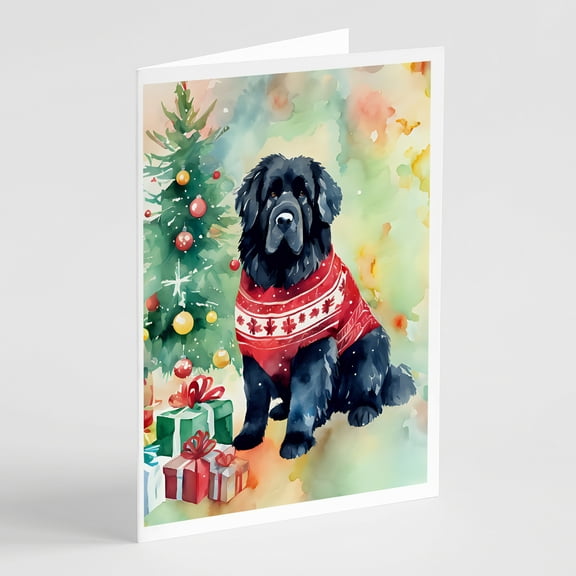 Newfoundland Christmas Greeting Cards Pack of 8 7 in x 5 in