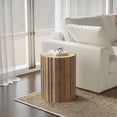 thumbnail image 5 of Simpli Home Rolf 16 inch Wide Solid Mango Boho Contemporary End Table in Natural, Assembled, 5 of 10