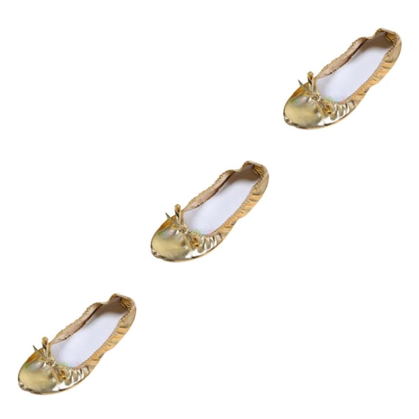 Jumpingount Zapatillas de ballet bailarinas zapatos de bailarina suela zapatos para zapatillas charol para danza vientre zapatos suela dividida 40 Type1 NO1