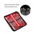 thumbnail image 3 of LIZEALUCKY 10pcs/set Portable Metal Sculpture Kit Jewelry Decoration Wax Carving Tool Set DIY Tools Kit, Spatula Chisel Carver Set and Carrying Case for Sculpting, Detailing, Pottery Carving, 3 of 9