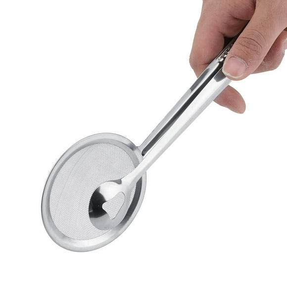 WALFRONT Stainless Steel Hot Pot Tong Fried Food Clip Oil Filter Strainer Mesh, Stainless Steel Hot Pot Tong, Food Oil Filter