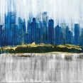 thumbnail image 2 of Jill, Susan 20x20 White Modern Wood Framed Museum Art Print Titled - Sapphire City, 2 of 4