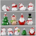 thumbnail image 3 of 1pc Miniature Christmas Tree Santa Claus Snowmen Terrarium Ornament Gift Fairy Garden Figures Home Table Decor Micro Landscape(Random Style), 3 of 5