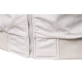 thumbnail image 6 of Fgnfyis Jacket for Men Lightweight Windbreaker Slim Fit Coat Outerwear Stand Collar Korean Style Casual Long Sleeve Winter Coats for Men Beige XL, 6 of 7