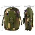 thumbnail image 2 of Heavy Duty Canvas Sports Activity Waist Pack Pocket Belt for Microsoft Lumia 950 XL/ 640 XL/ 950/ 640/ 535/ 550/ 650 (Jungle Camo) + MND Mini Stylus, 2 of 5