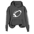 thumbnail image 4 of Kelon Game Day Hoodies Sweatshirts for Women Football Printed Graphic Shirt Pullover Long Sleeve Sweaters with Pocket Athletic Casual Trendy Clothes, M, 4 of 4