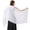 White, variant on Sparkling Rhinestone Shawl for Women, Sheer Chiffon Wrap for Wedding and Evening Party, Elegant Formal Scarf, Glamorous Style, Solid Pattern, Adult