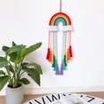 thumbnail image 3 of Rainbow Wall Colgando Cuerda de algodón grueso Cómodo bien hecho DIY Creativo Exquisito Tejido Colgantes para niños Habitación Dormitorio kenally HA059296-00, 3 of 6