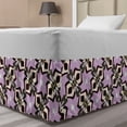 thumbnail image 1 of Abstract Bed Skirt, Contemporary Demonstration of Quirky Silhouettes and Stars in Pastel Tones, Elastic Bedskirt Dust Ruffle Wrap Around for Bedding Decor, 4 Sizes, Multicolor, by Ambesonne, 1 of 2