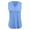 Blue, variant on LYHaoo Tank Tops For Girl Summer V Neck T Shirts Trendy Sleeveless Basic Tee Loose Fit 2025 Fashion Basic Tees Sizes 5-6 Years Black