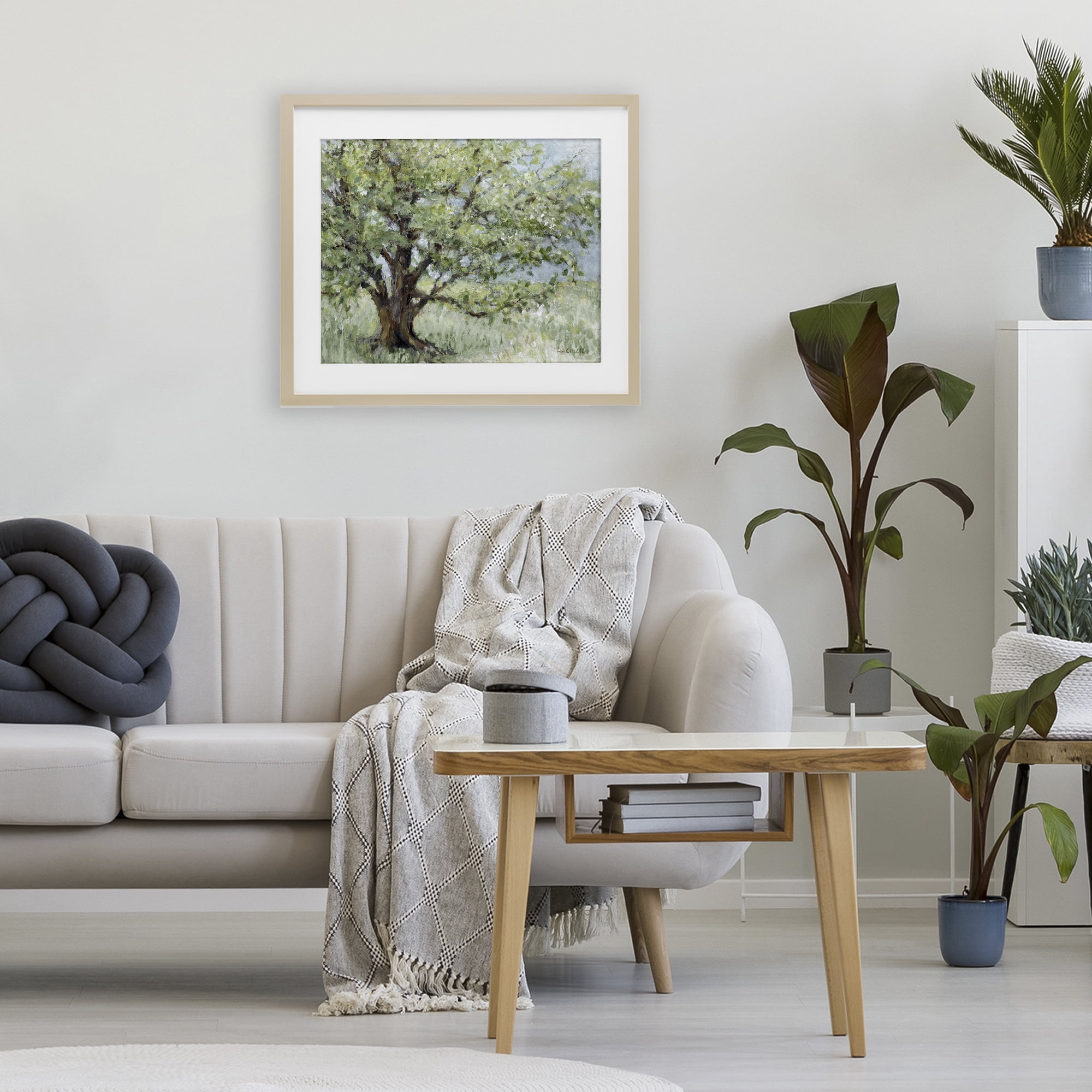 Stupell Industries Summer Oak Splendor Landscape Birch Framed Print Under Glass, design by Lanie Loreth