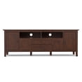 thumbnail image 3 of Simpli Home Warm Shaker 72 inch Wide Solid Wood TV Stand in Russet Brown For TVs up to 80 inches, 3 of 13