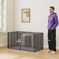 thumbnail image 3 of PawHut 55 Inch Heavy Duty Dog Crate, Extra Large Dog Cage Kennel with Mat, 3 of 10