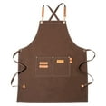 thumbnail image 2 of Travelwant Professional Cooking Apron Chef Designed for Kitchen BBQ Grill Women and Men Bib Adjustable/Towel Loop, 2 of 7