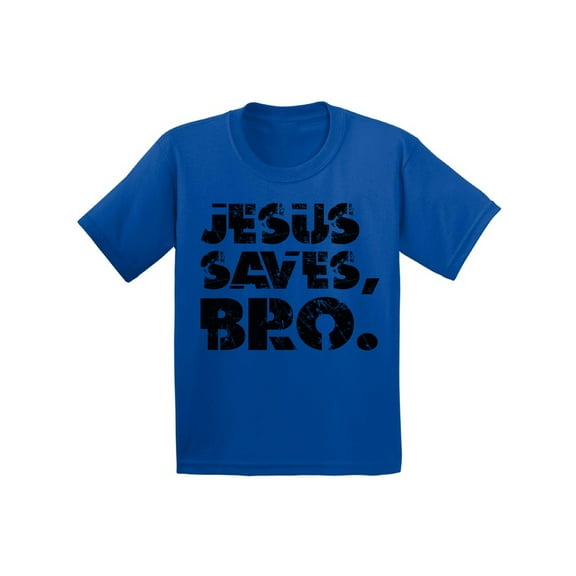 Awkward Styles Jesus Saves Bro Infant T Shirt Black Shirts for Kids Christian T Shirt for Boys Shirts for Girls Jesus T-Shirt for Children Christian Gifts Christ Clothes Jesus Saves Bro Shirt for Kids