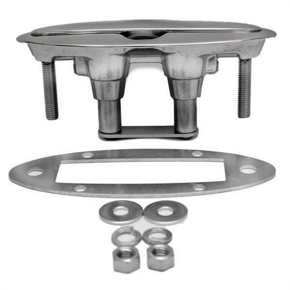 Attwood Boat Lift-Up Cleat 66524-1 | 8 In Stainless Steel Flush Mount