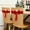 Red 8T5, variant on ZZkhGO Christmas Chair Bow, Stretch Fabric Bow Decoration, Holiday Party Chair Back Decor Tie